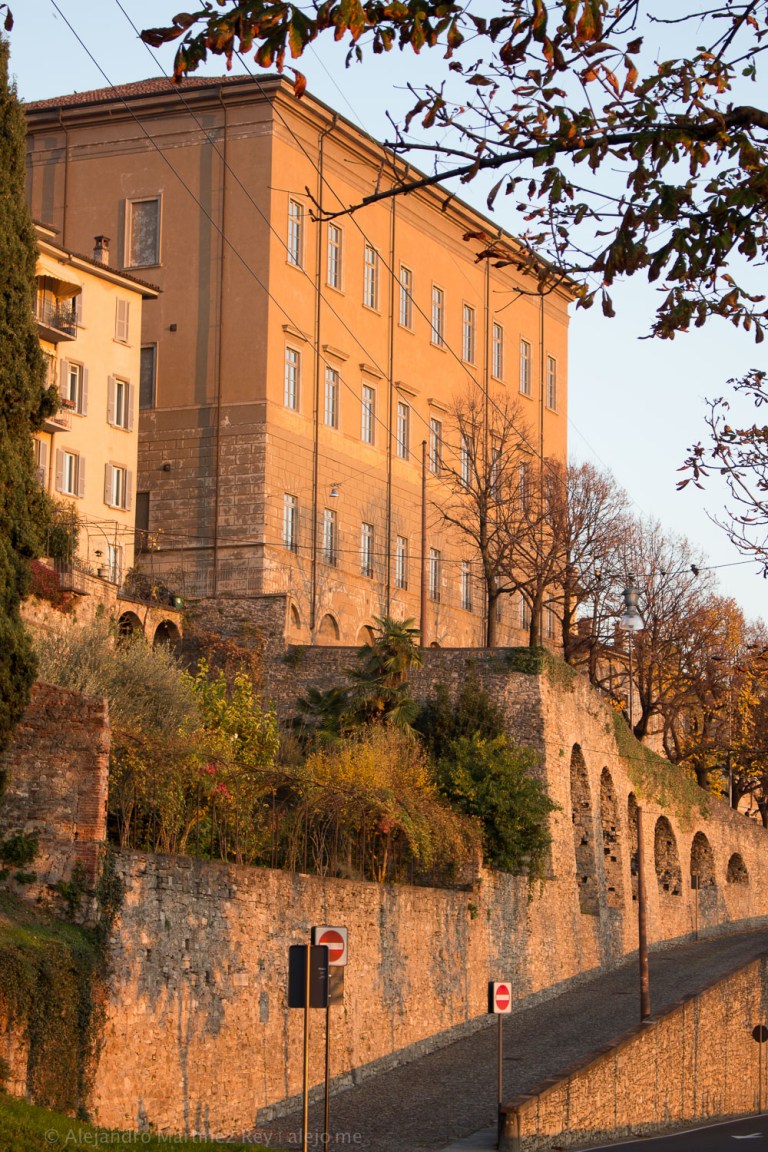 Bergamo Facade Sunset