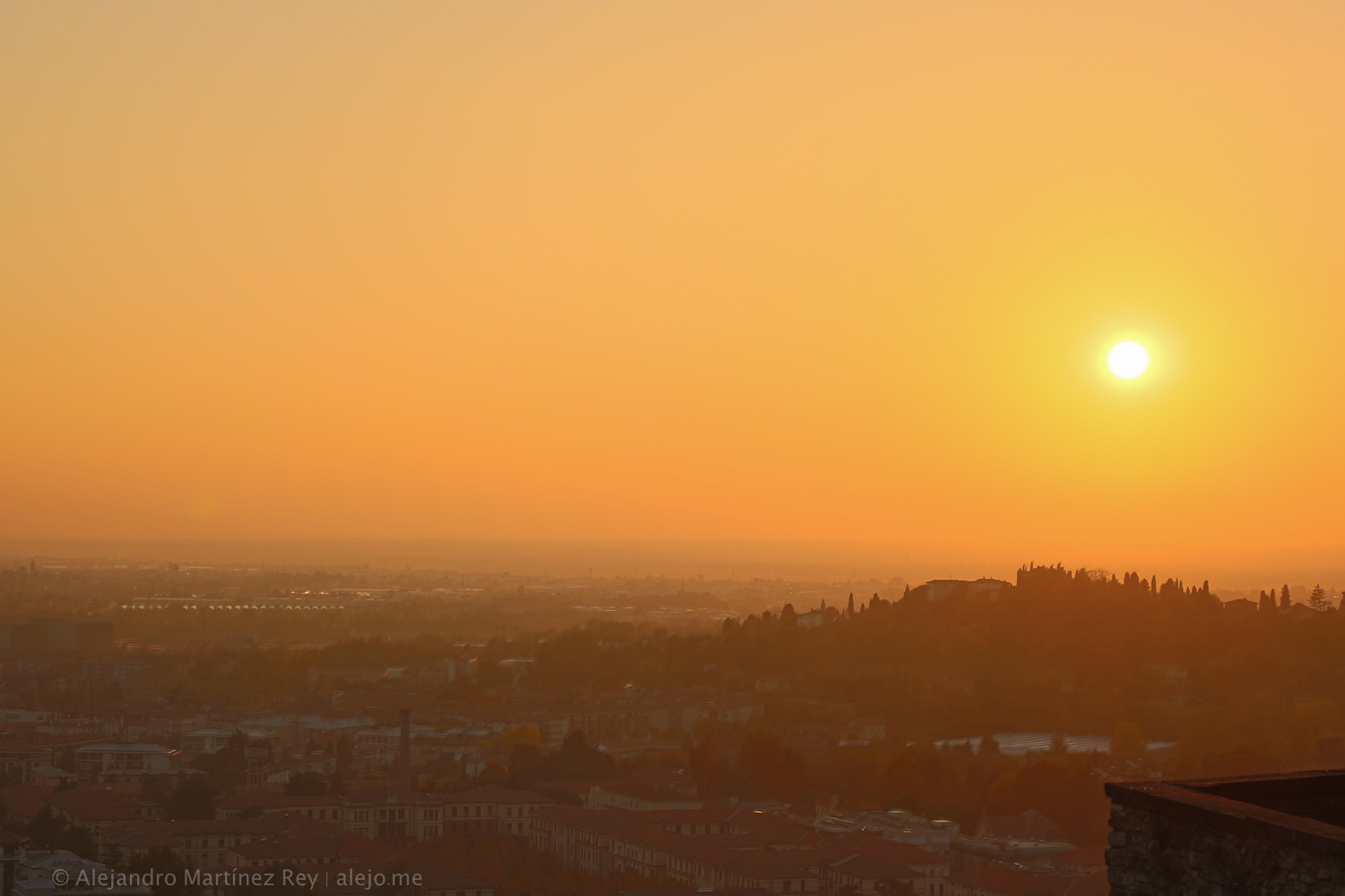 Bergamo sunset